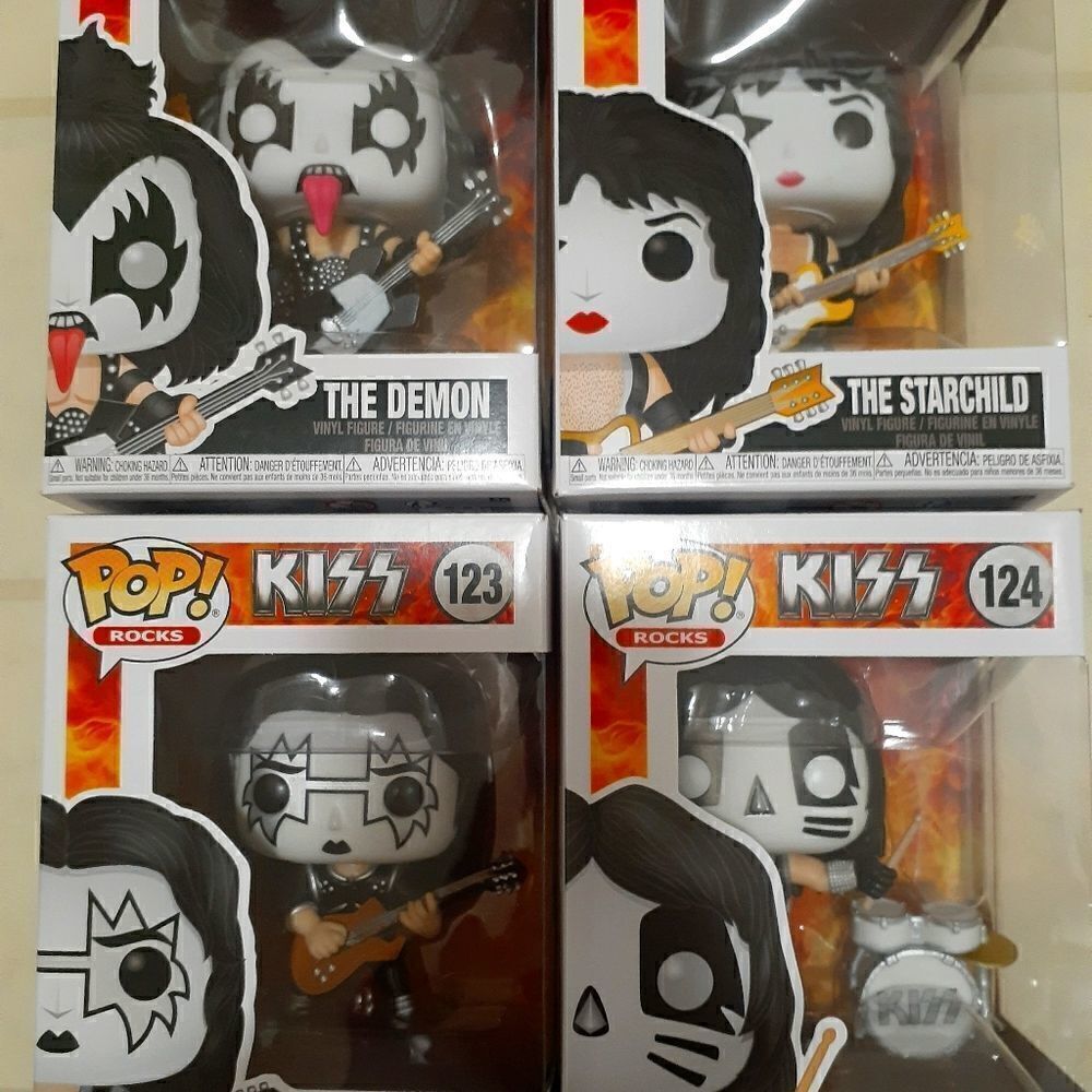 Lot of (4) KISS Funko Pops